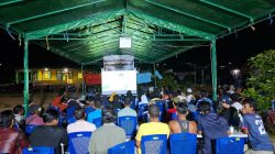 Koramil 04/Galang Gelar Nobar Final Piala Dunia 2026, Puluhan Warga Sembulang Bersatu Dukung Tim Favorit