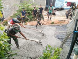 Hari Kedua TMMD ke-130, Semangat Pengecoran Jalan Mangsang Maju Makin Menggeliat
